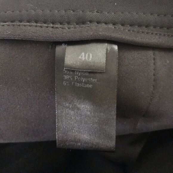 Sonya Chodry Pants Size 4 Black Skinny Biker Zipper Accents Made in Italy - Picture 10 of 16